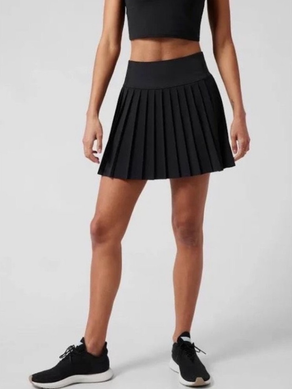 Athleta Women's Elevate Skort Tennis Pleated Size 1X Black